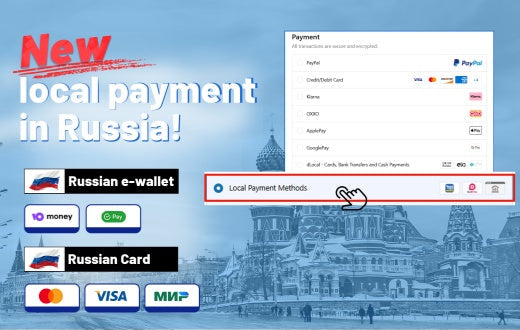 🌐Russian local payment is now available!🛒