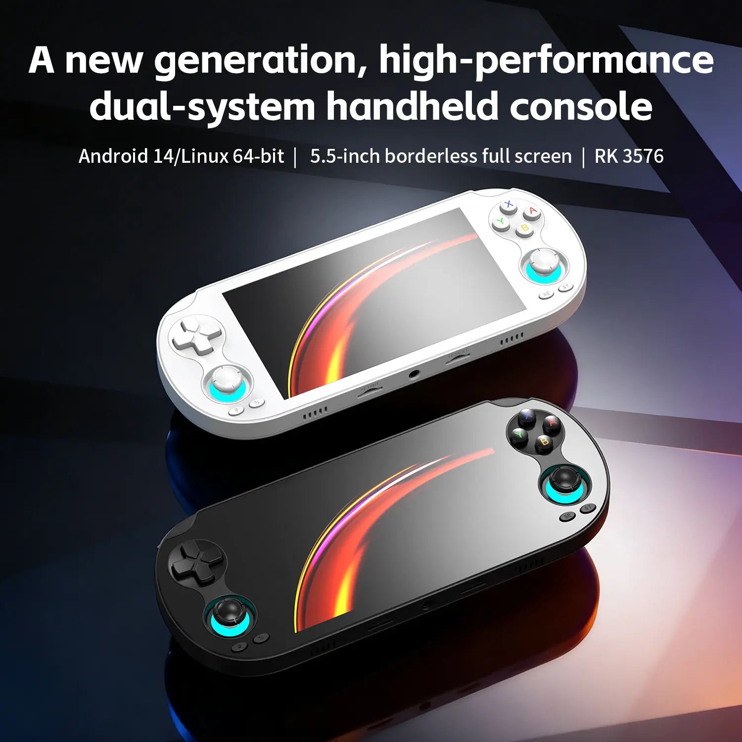 New generation RK3576 dual system handheld game console Android Linux